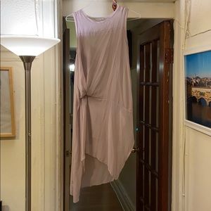 Zara sleeveless sheer dress with slip